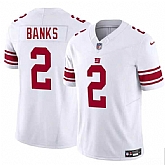 Men & Women & Youth New York Giants #2 Deonte Banks White 2025 F.U.S.E. Vapor Untouchable Limited Stitched Jersey,baseball caps,new era cap wholesale,wholesale hats